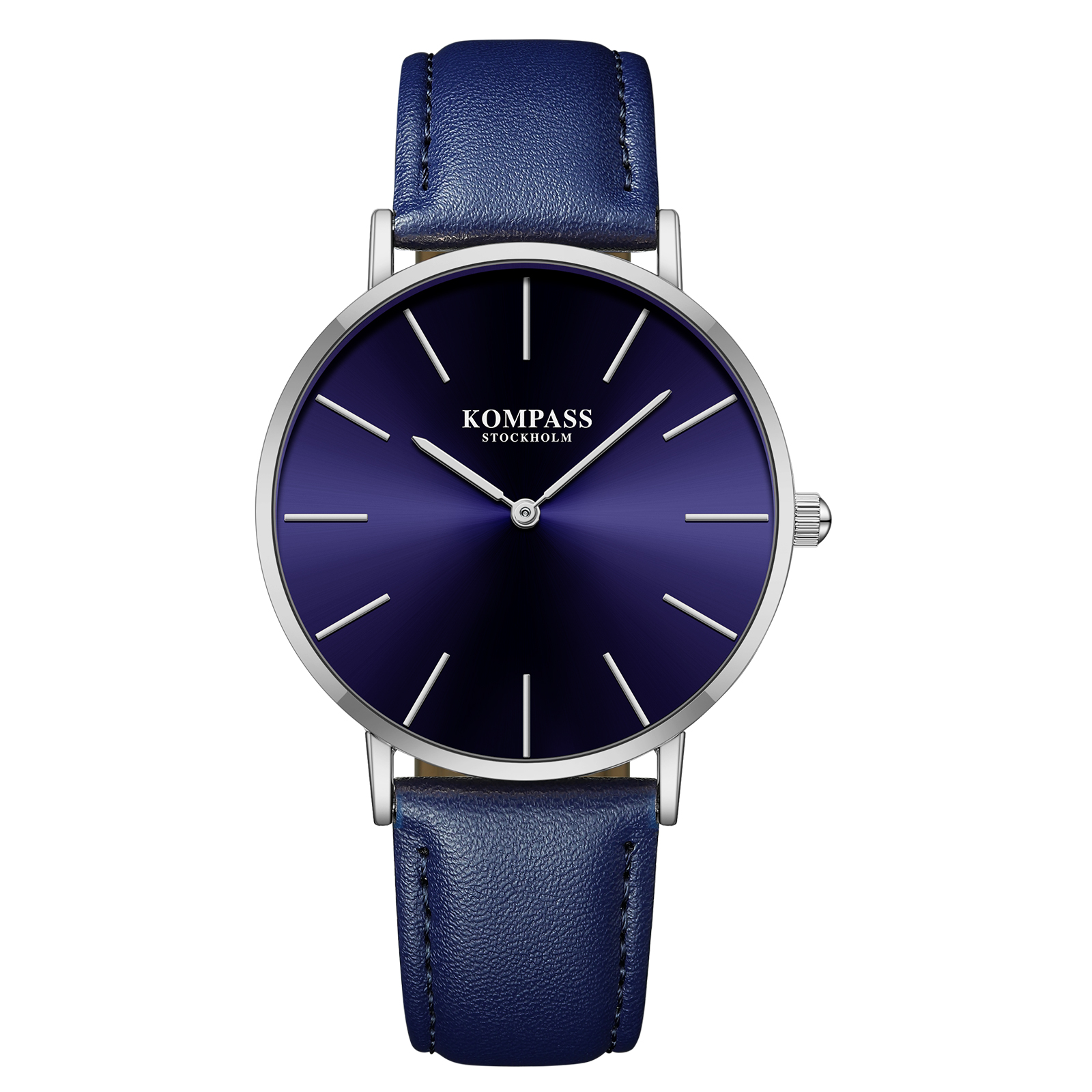 Kompass Classique Ultra-Thin Silver Blue