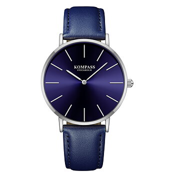 Kompass Classique Ultra-Thin Silver Blue