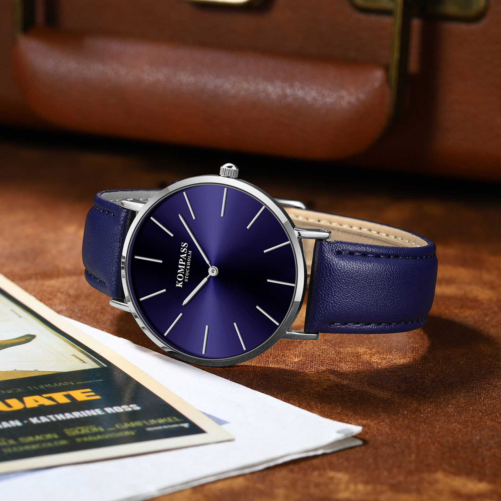 Kompass Classique Ultra-Thin Silver Blue - 4