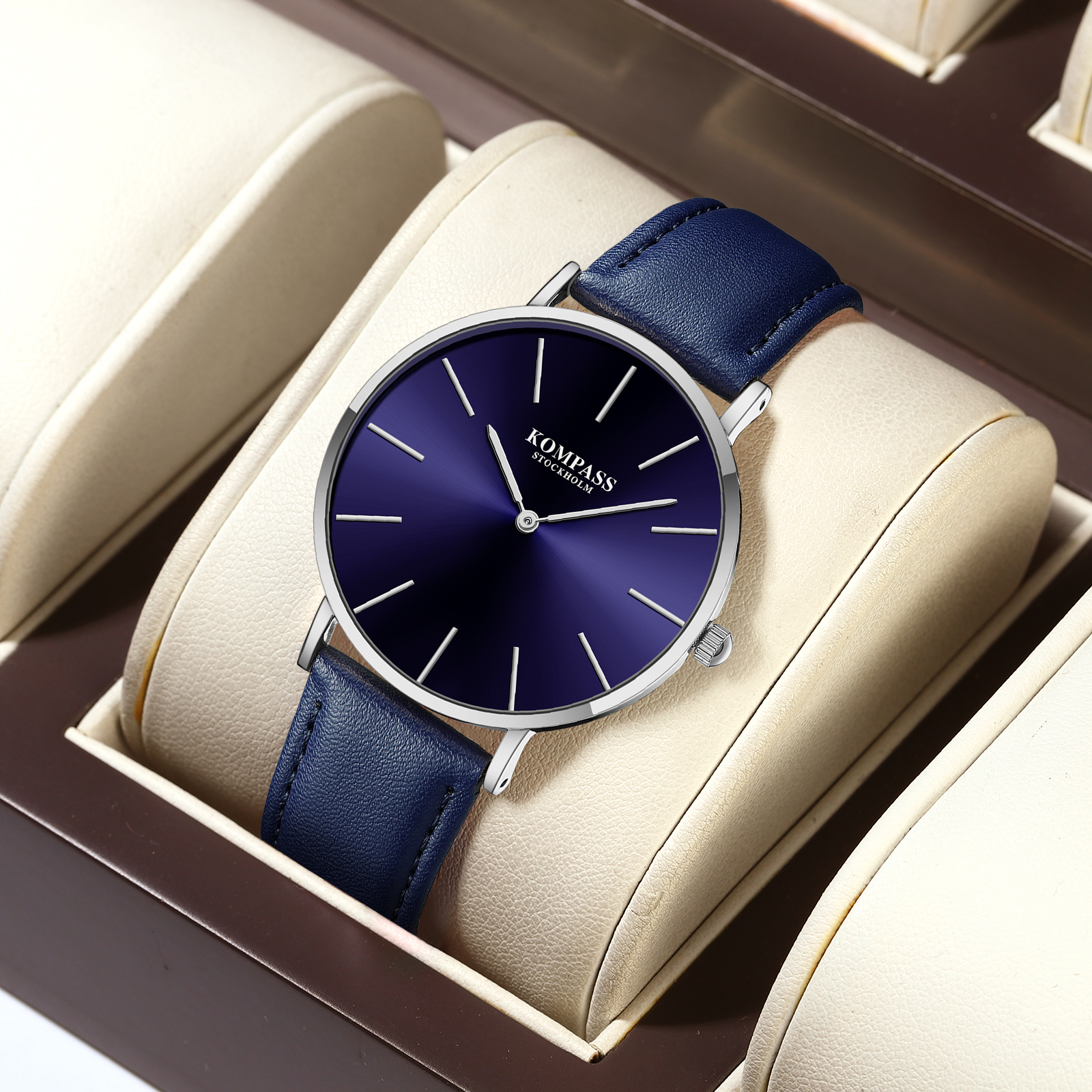 Kompass Classique Ultra-Thin Silver Blue - 6