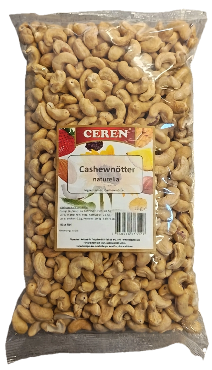 Naurella Cashew Nötter 1000 g