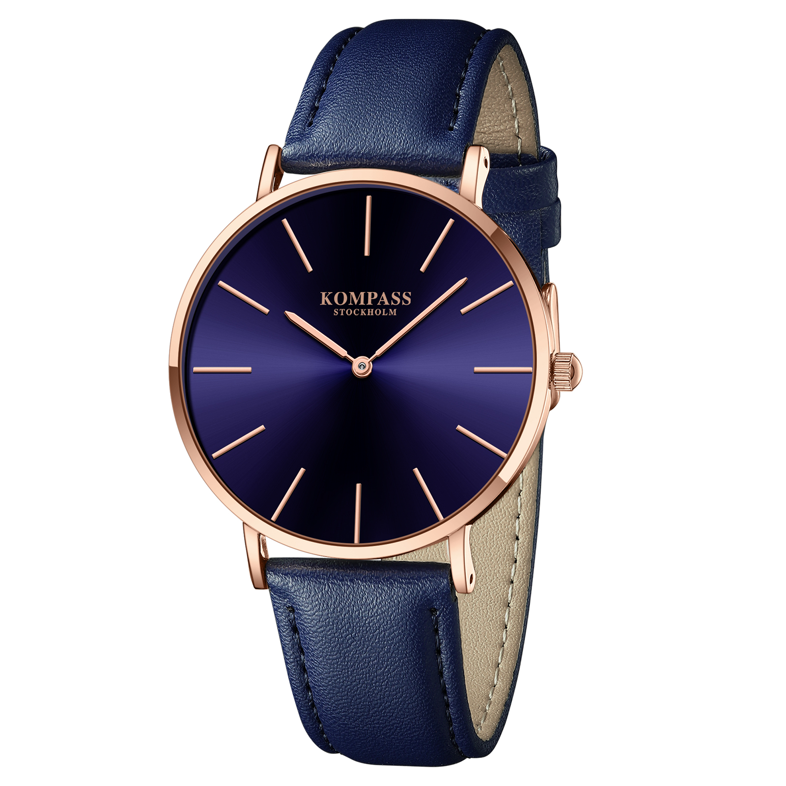 Kompass Classique Ultra-Thin Rose Gold Blue - 3
