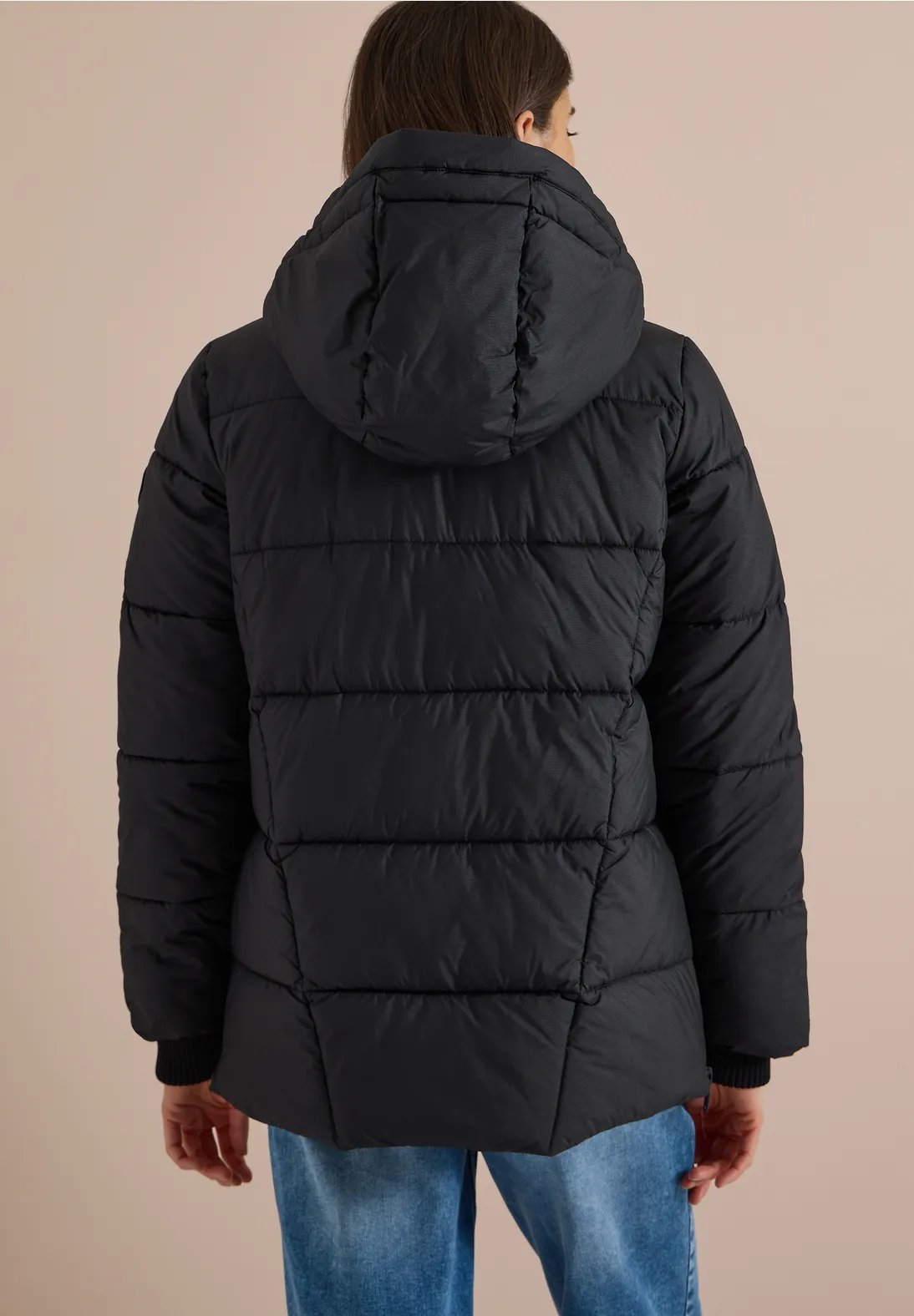 Mid Puffer Jacket - Black - Cecil - 4