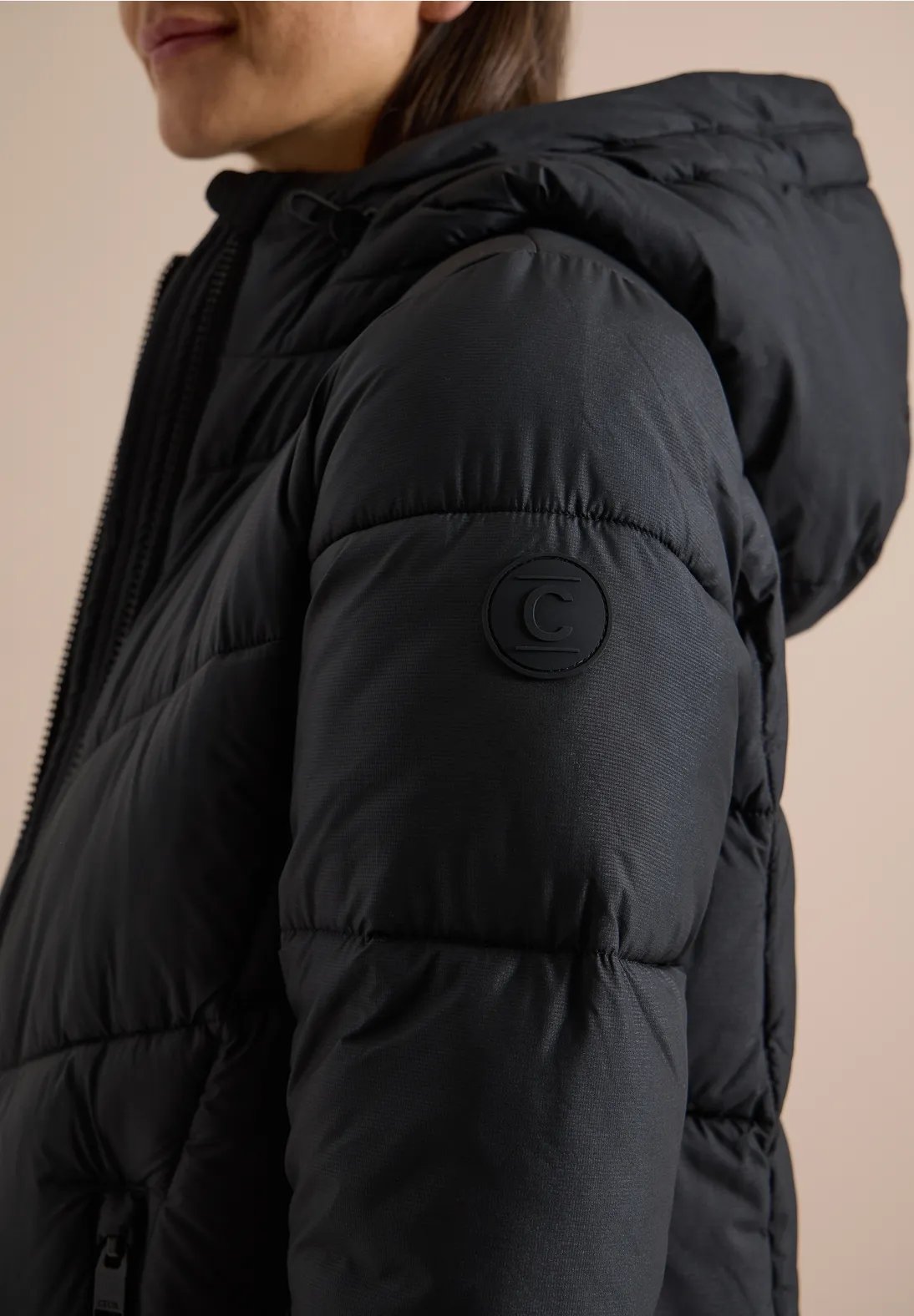 Mid Puffer Jacket - Black - Cecil - 5