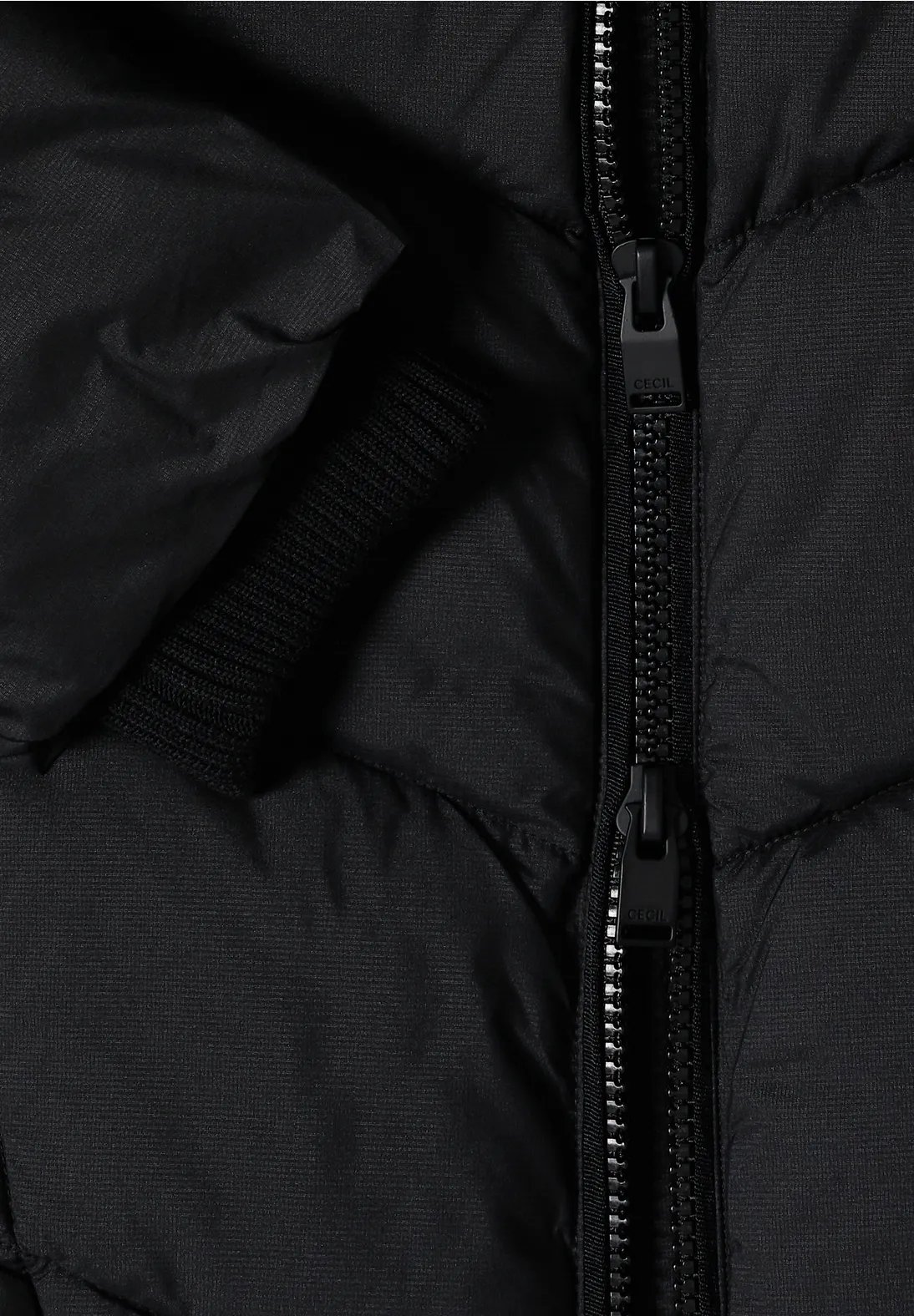 Mid Puffer Jacket - Black - Cecil - 7