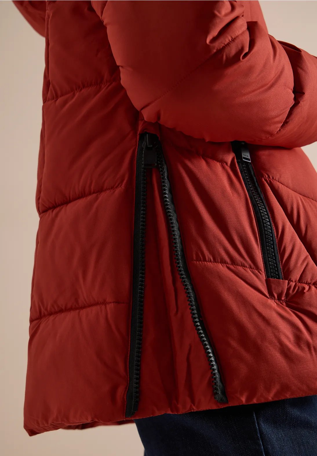 Mid Puffer Jacket - Light Russet - Cecil - 3
