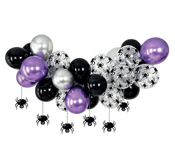 Ballongbåge - Halloween spindlar