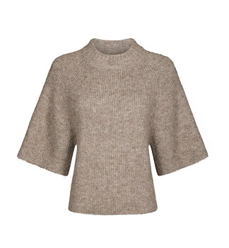 Neo Noir Bandi Fluffy Knit, Beige Melange