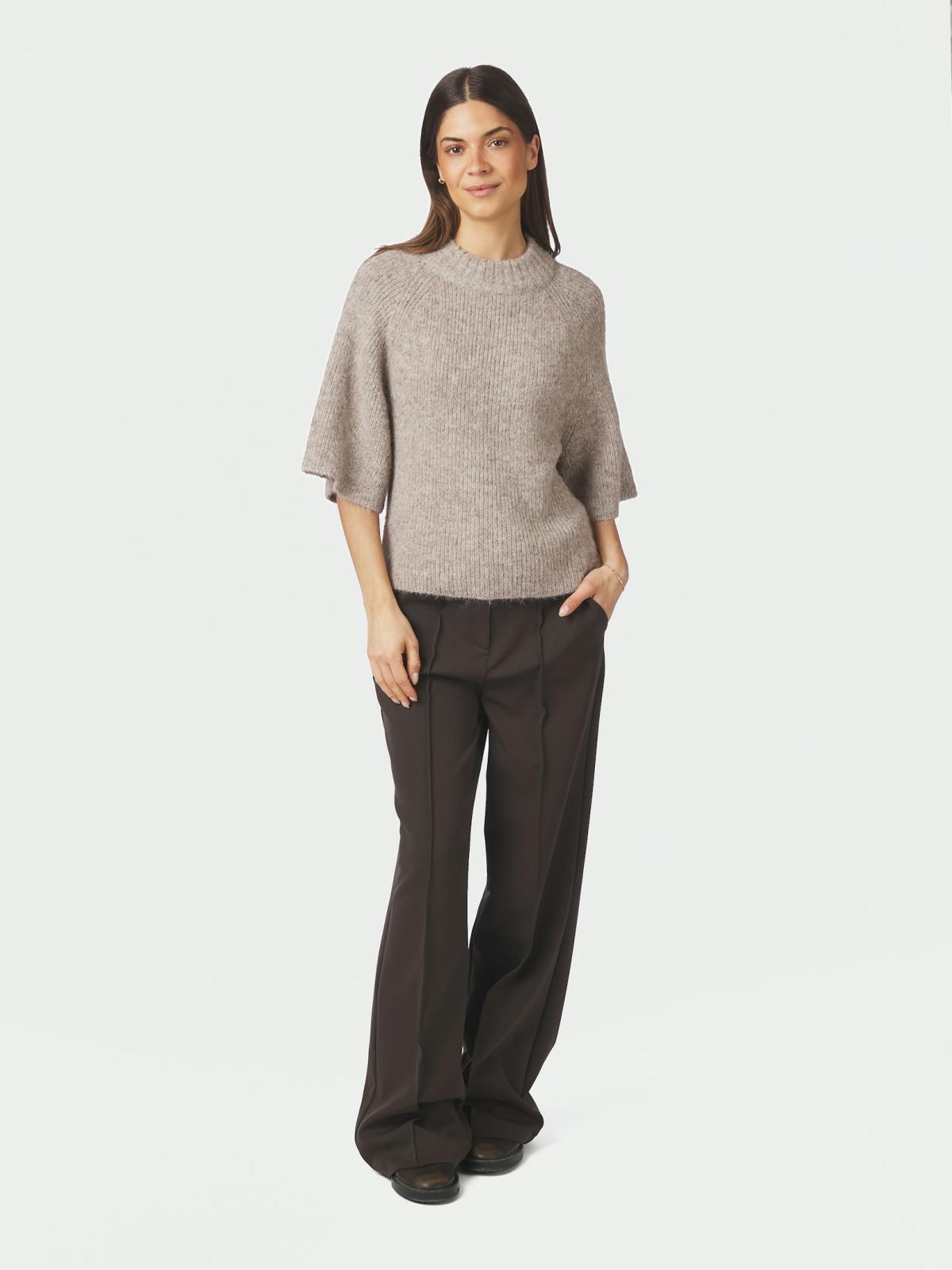Neo Noir Bandi Fluffy Knit, Beige Melange - 5
