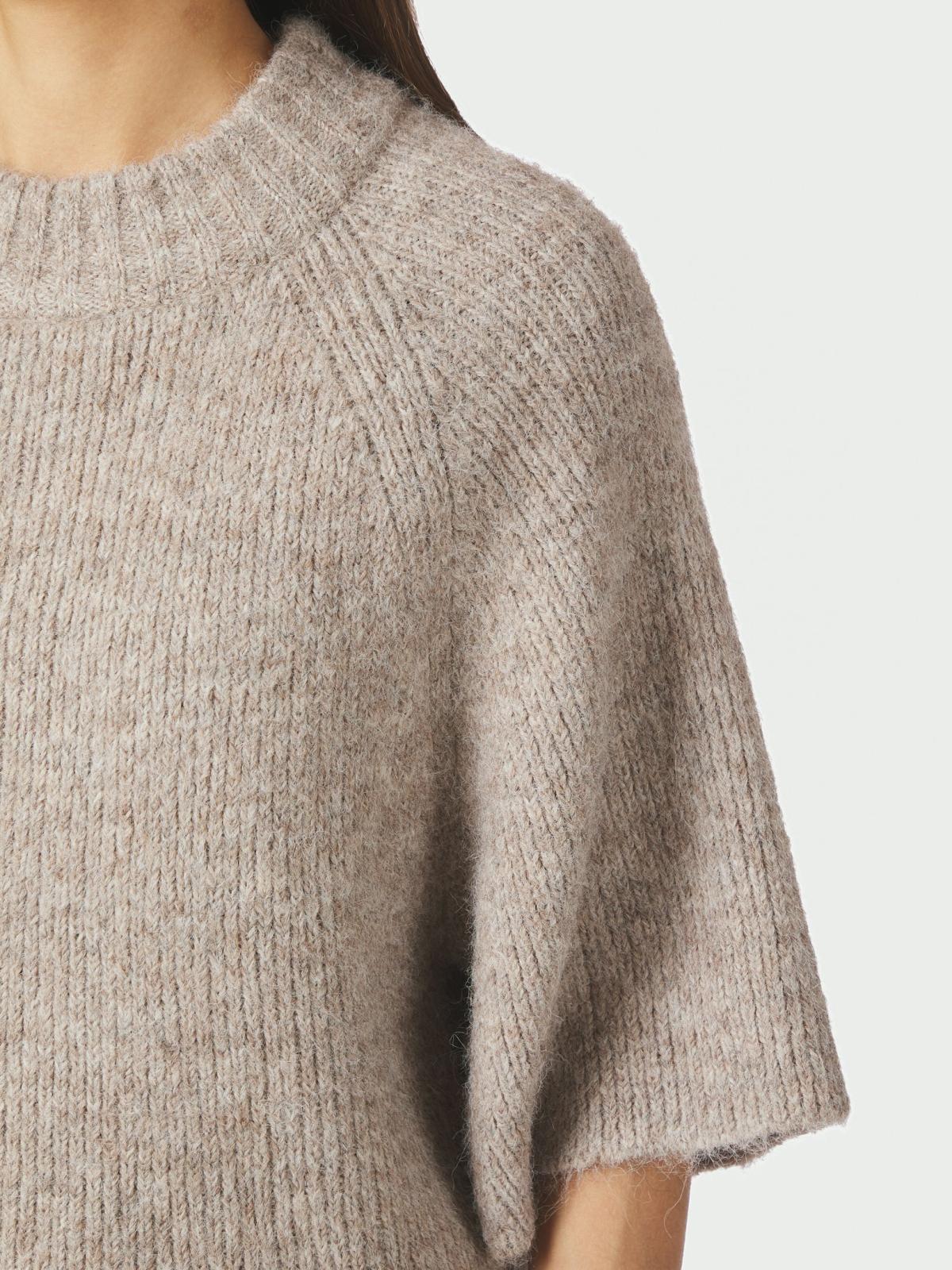 Neo Noir Bandi Fluffy Knit, Beige Melange - 6