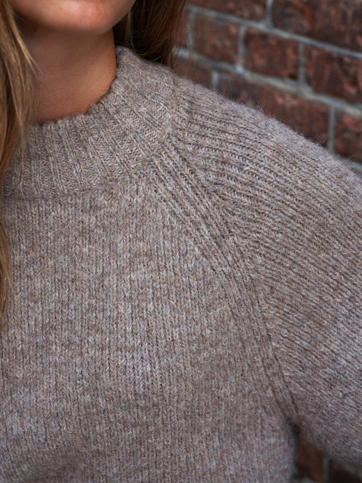 Neo Noir Bandi Fluffy Knit, Beige Melange - 8
