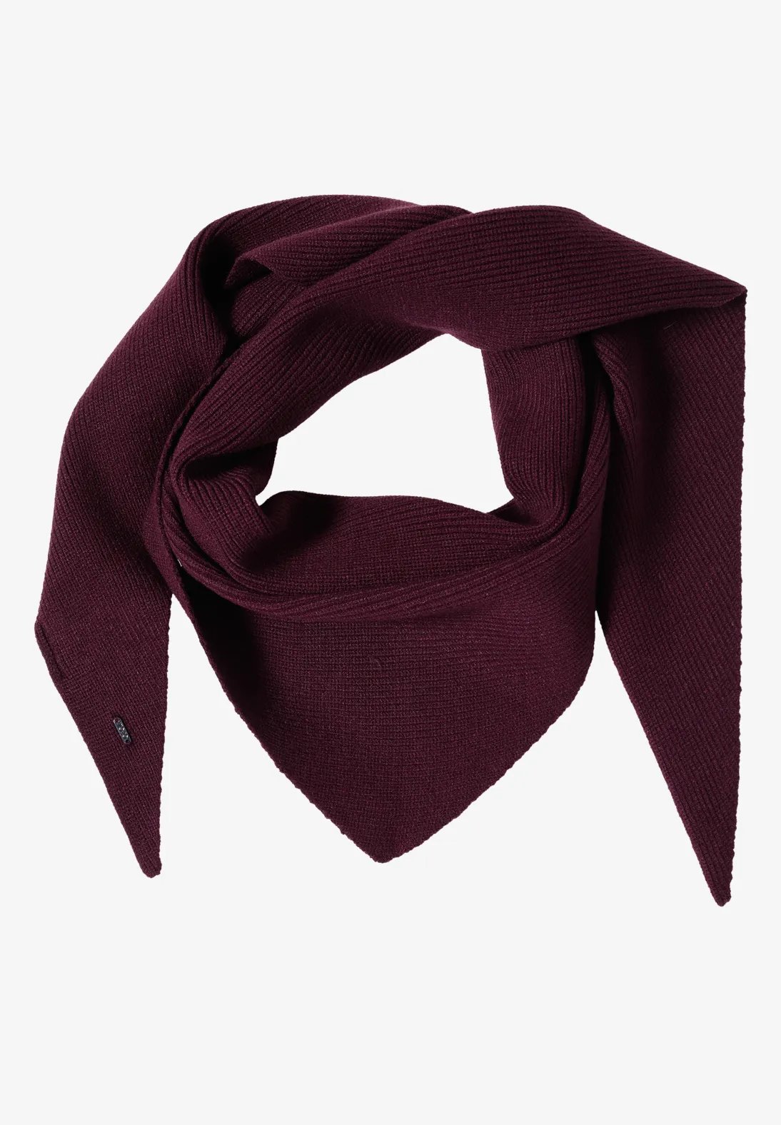 Small Knit Triangle - Berry Red - Cecil - 3