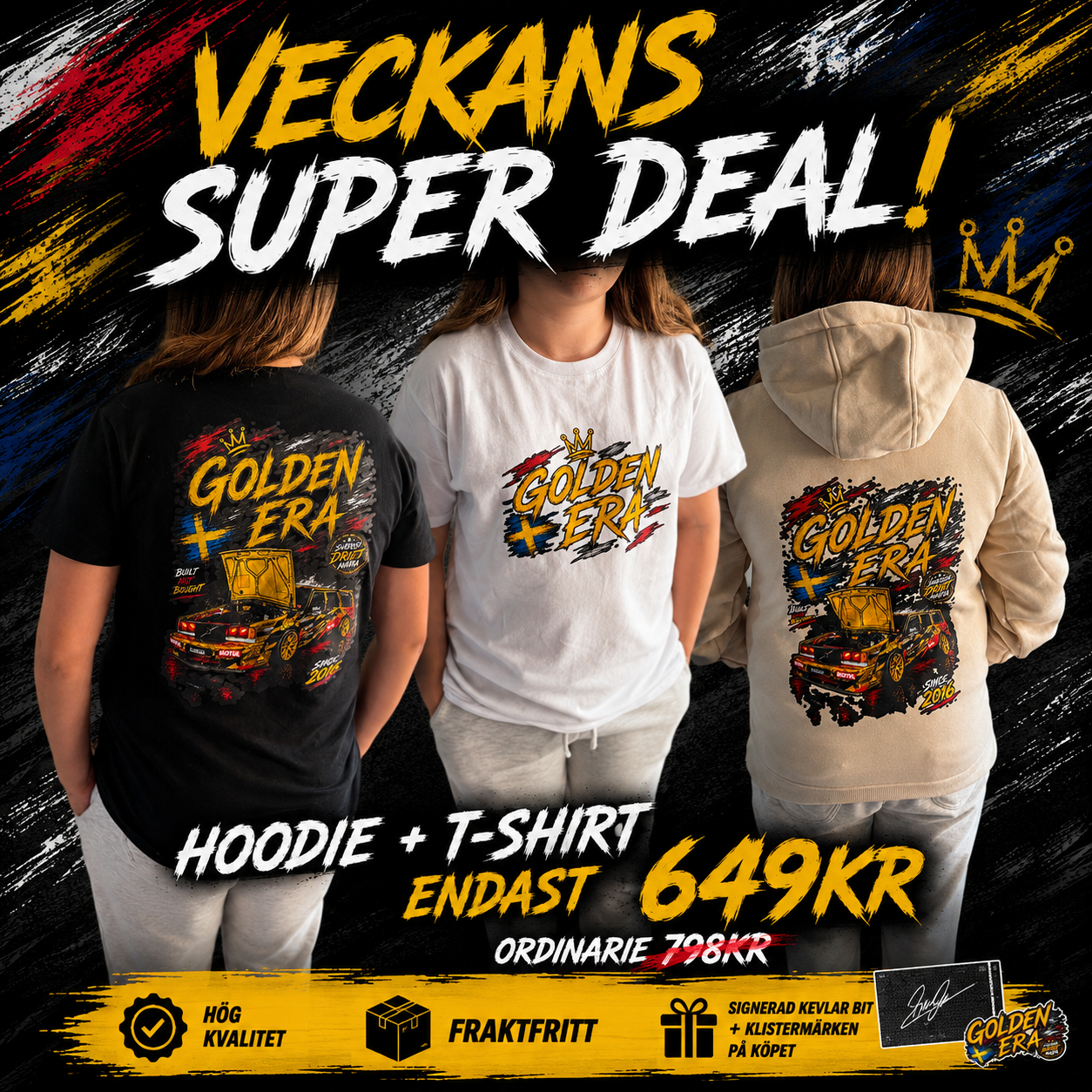 Golden era Hoodie + Tshirts 