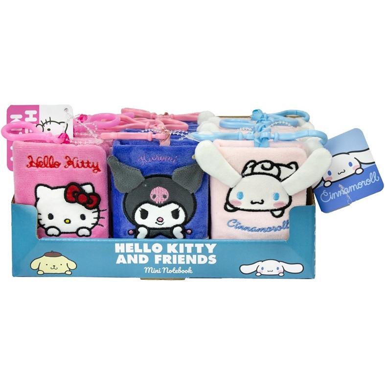 Hello Kitty Kawaii Rosa Anteckningsbok i Plysch med Hänge, 80 blad - 3