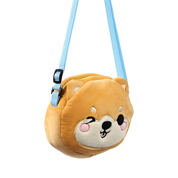 Crossbody Plysch Axelväska - Shuggs the Shiba Inu Adoramals 