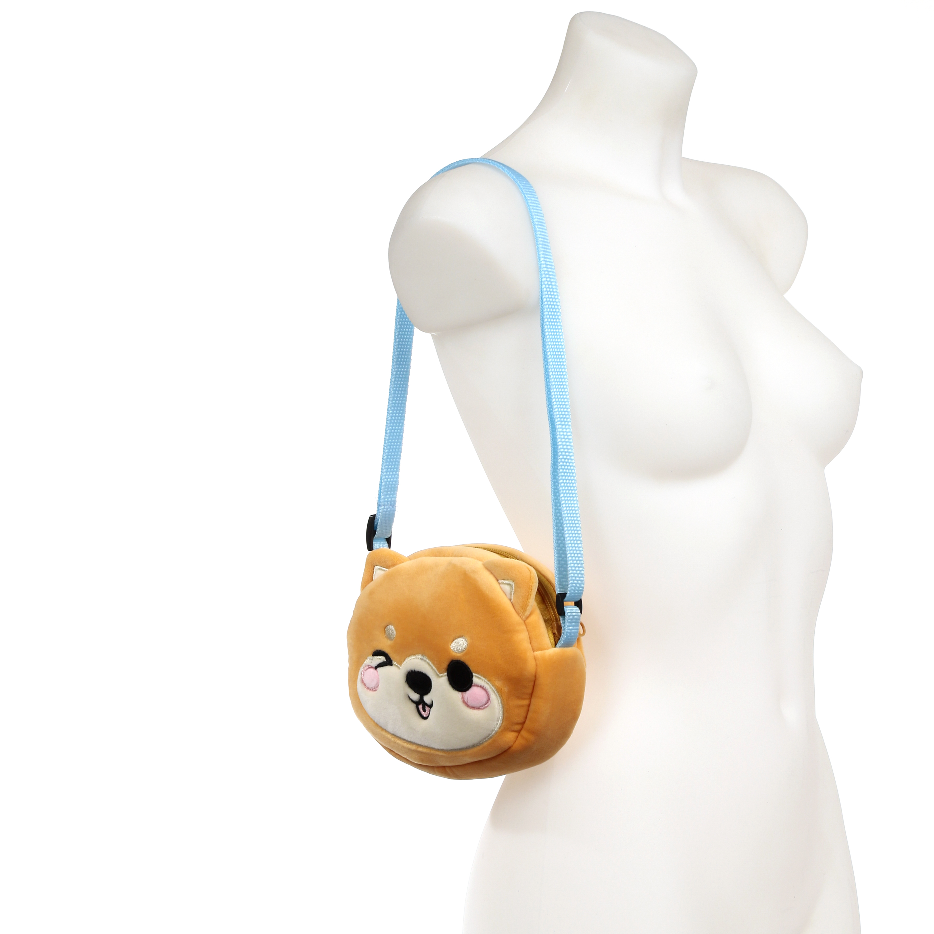 Crossbody Plysch Axelväska - Shuggs the Shiba Inu Adoramals  - 6