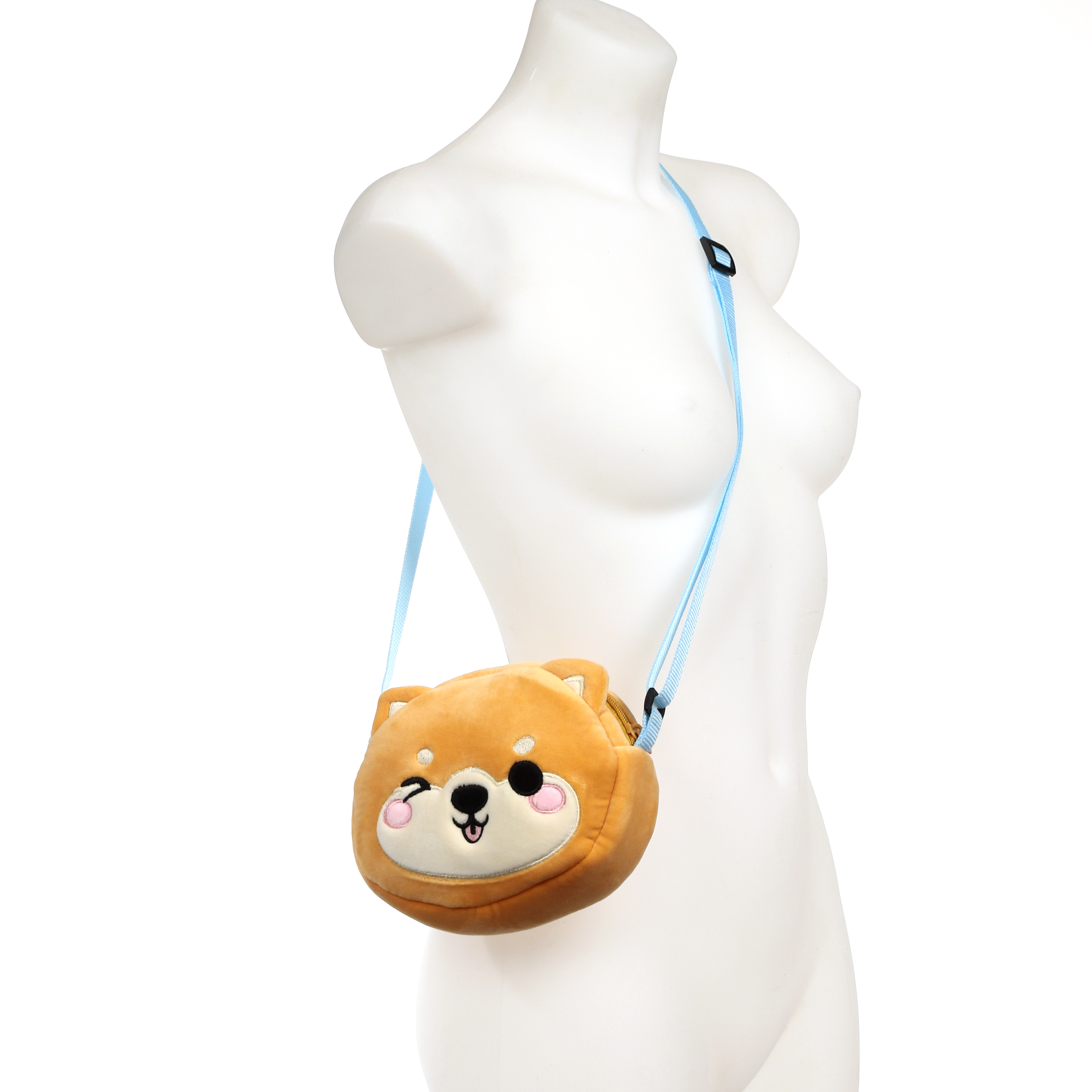 Crossbody Plysch Axelväska - Shuggs the Shiba Inu Adoramals  - 5