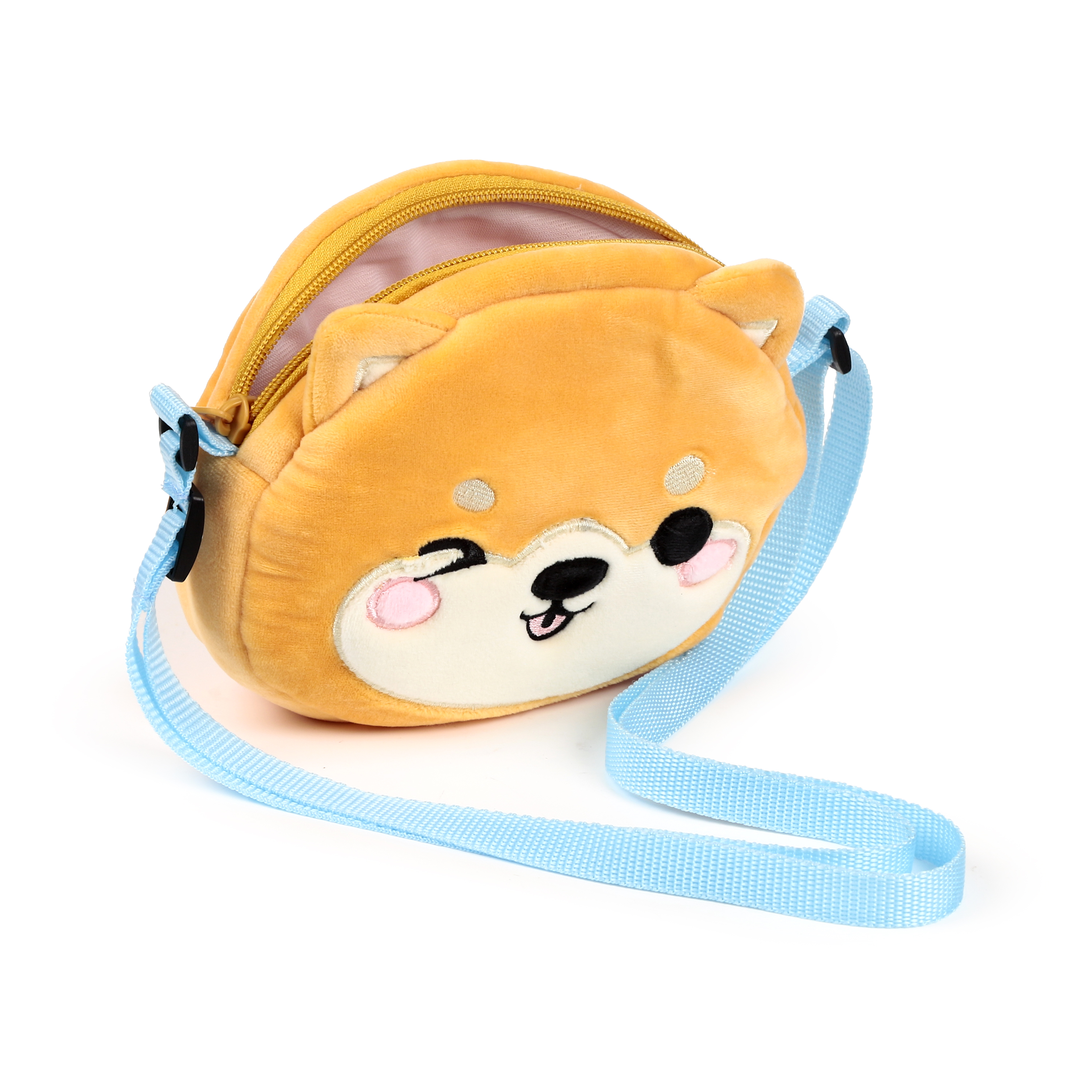 Crossbody Plysch Axelväska - Shuggs the Shiba Inu Adoramals  - 7