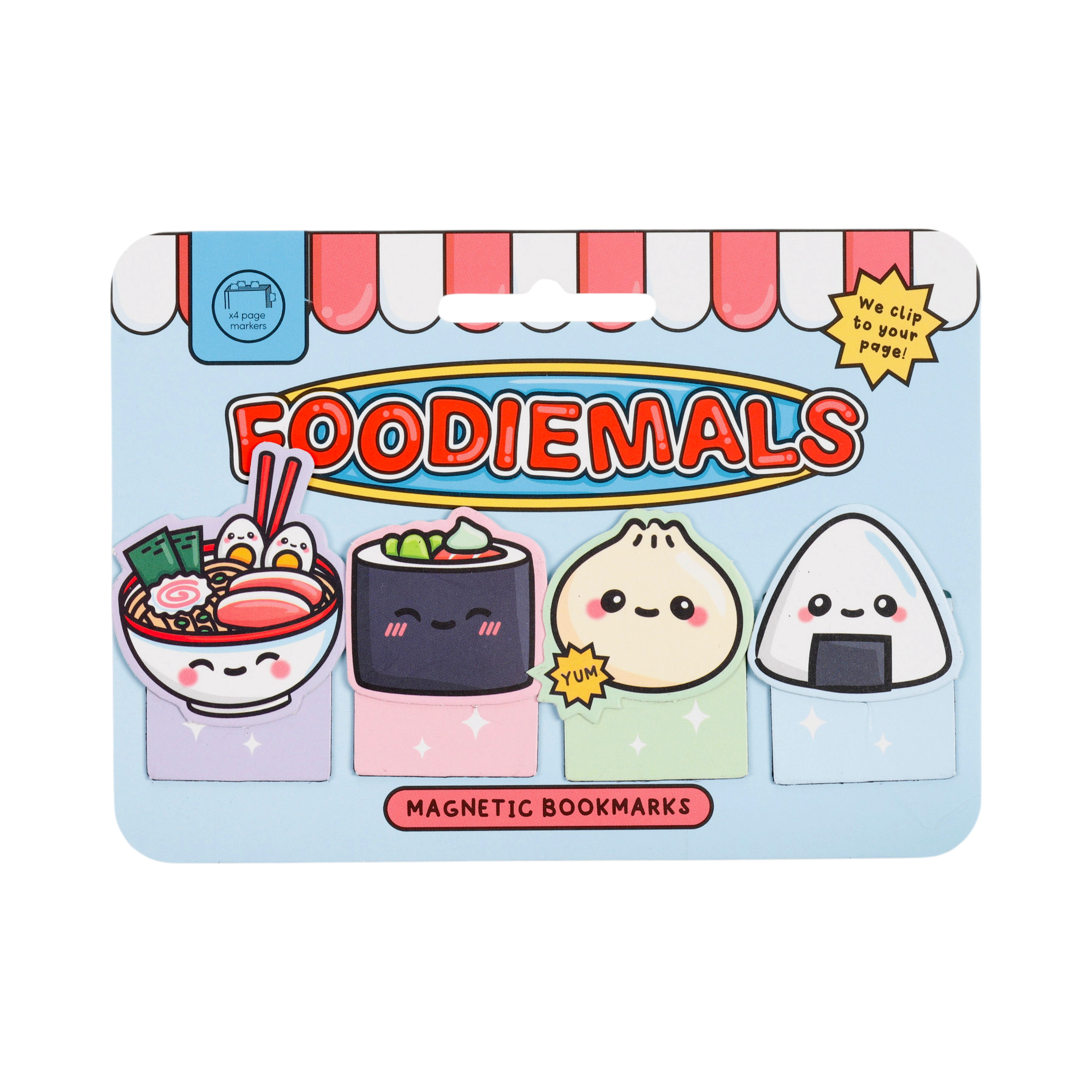 Foodiemals Ramen & Sushi Magnetiskt Bokmärke-Set - 8
