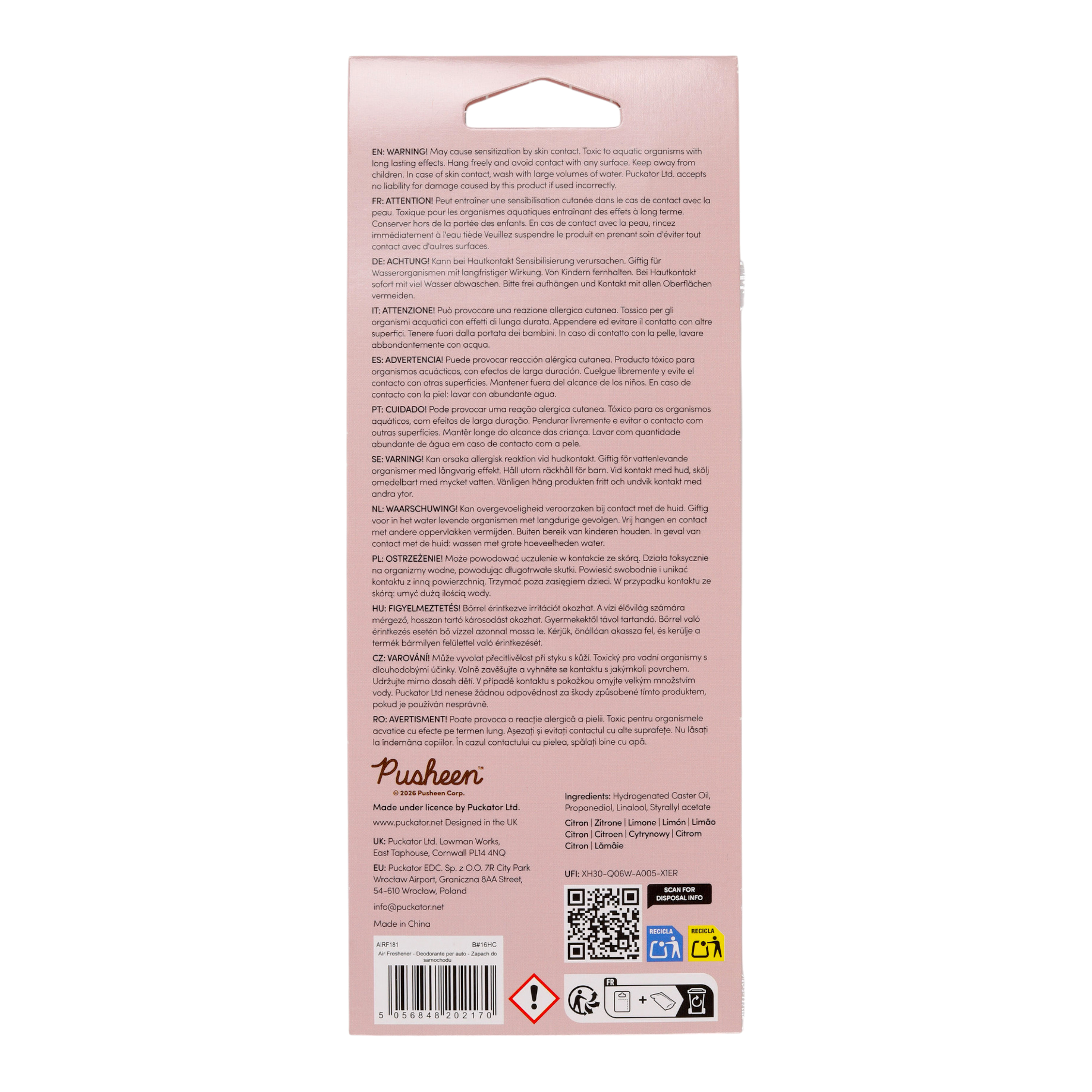 Pusheen the Cat Sushi Club Luftfräschare - Citron Air freshener - 4