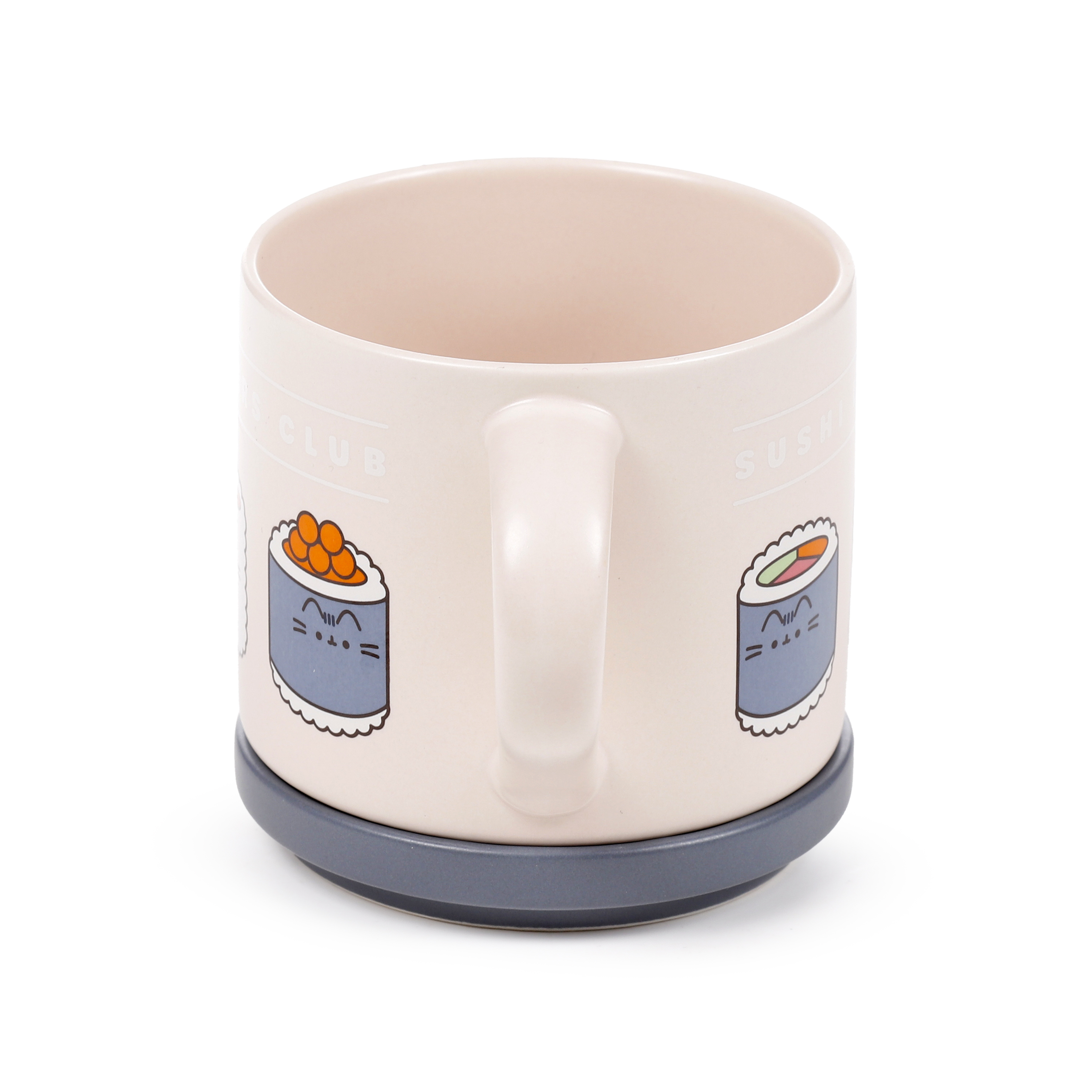Pusheen the Cat Katt Porslinsmugg & Underlägg/Lock Set - Sushi Lover 420ml - 6