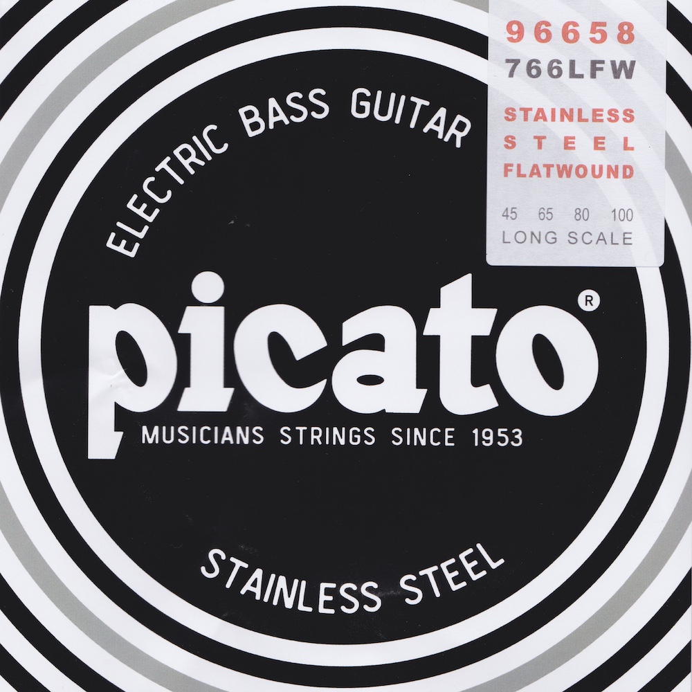 Picato Stainless Steel Flatwound Bass Strings 045-100