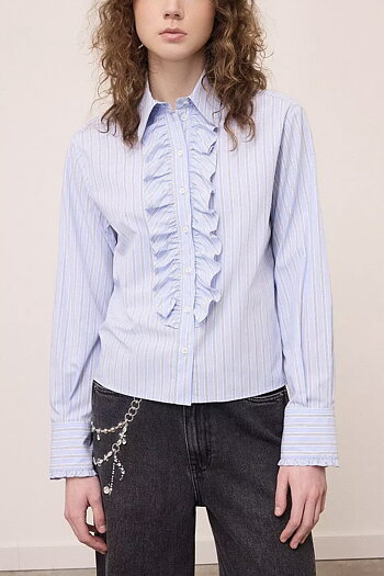 OttodÁme - Striped Shirt With Ruffles
