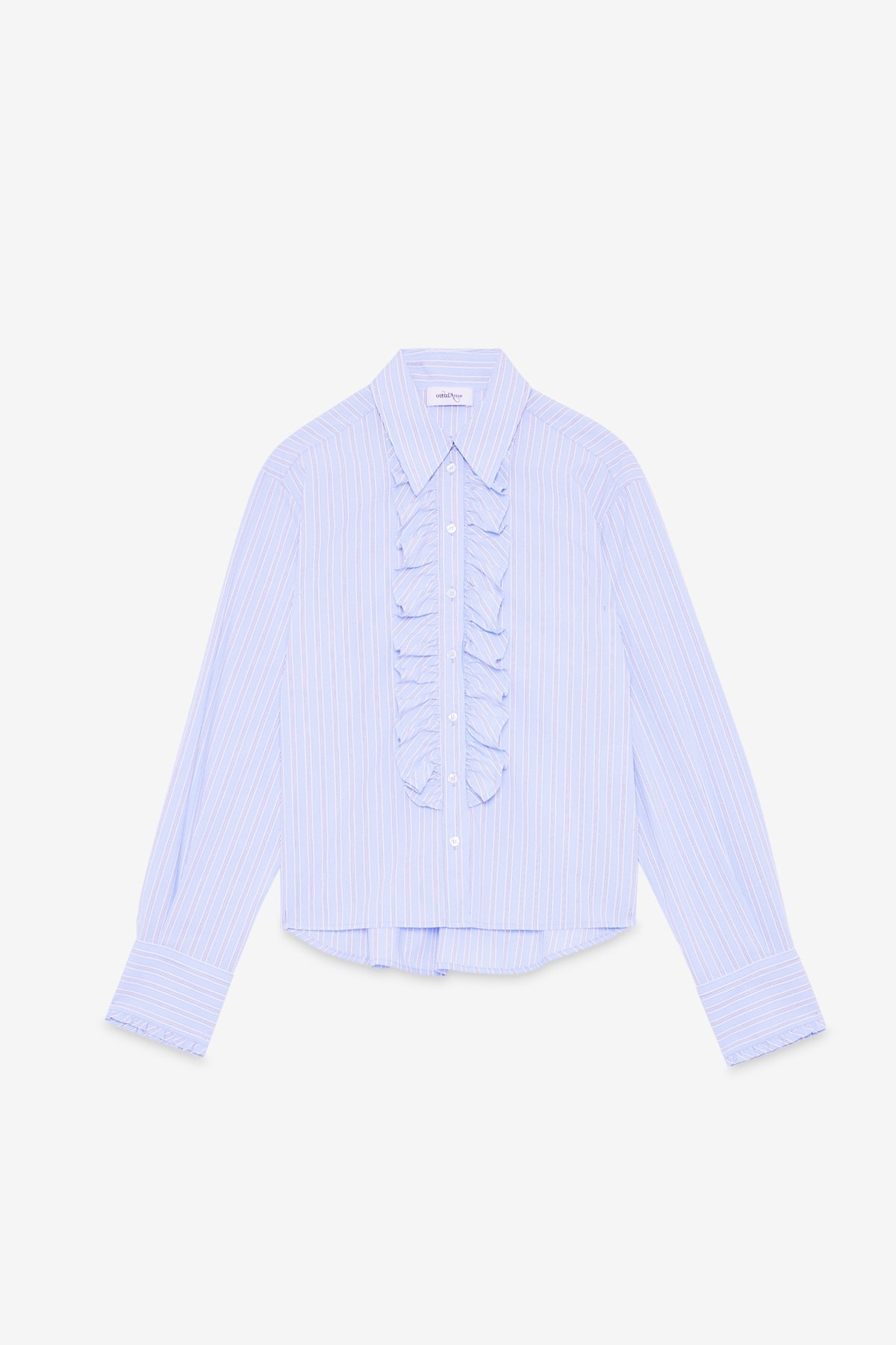 OttodÁme - Striped Shirt With Ruffles - 5