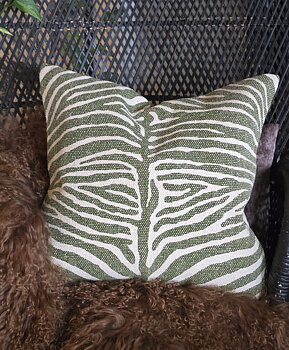 Kuddfodral - Stonewash Zebra Grön