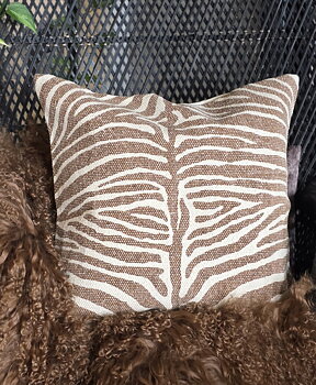 Kuddfodral - Stonewash Zebra Brun