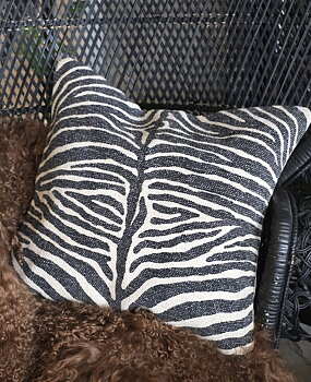Kuddfodral - Stonewash Zebra Svart