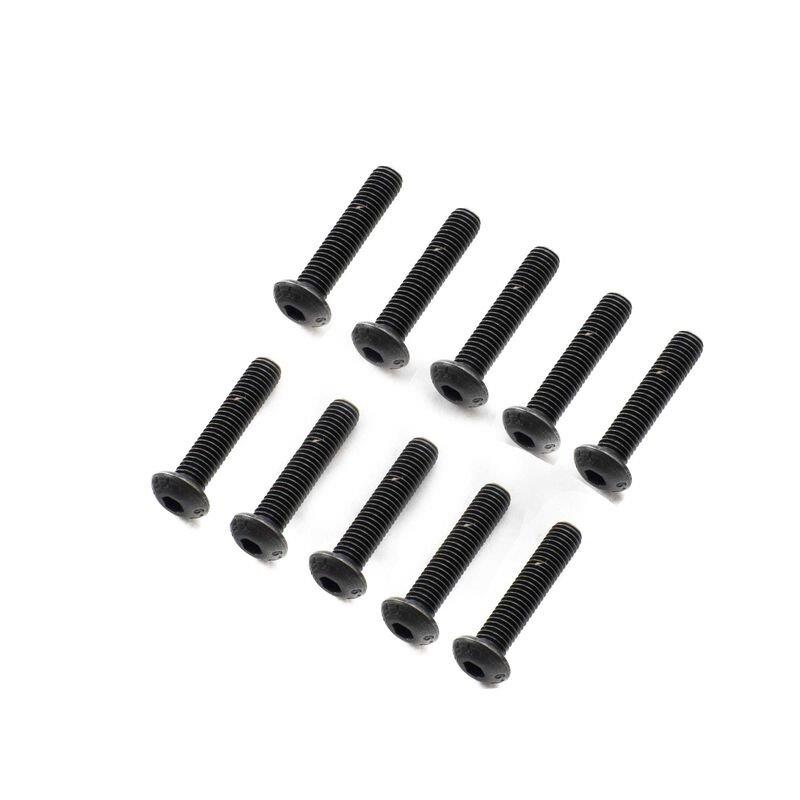 Losi Button Head Screws, M5 x 25mm STL (10)