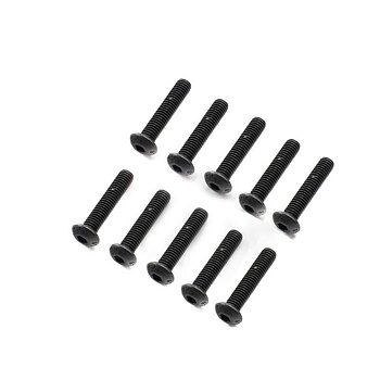 Losi Button Head Screws, M5 x 25mm STL (10)