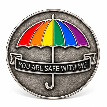 You are safe with me Umbrella pin