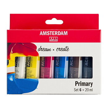Amsterdam  Akrylfärgsset Pastel 6 × 20 ml