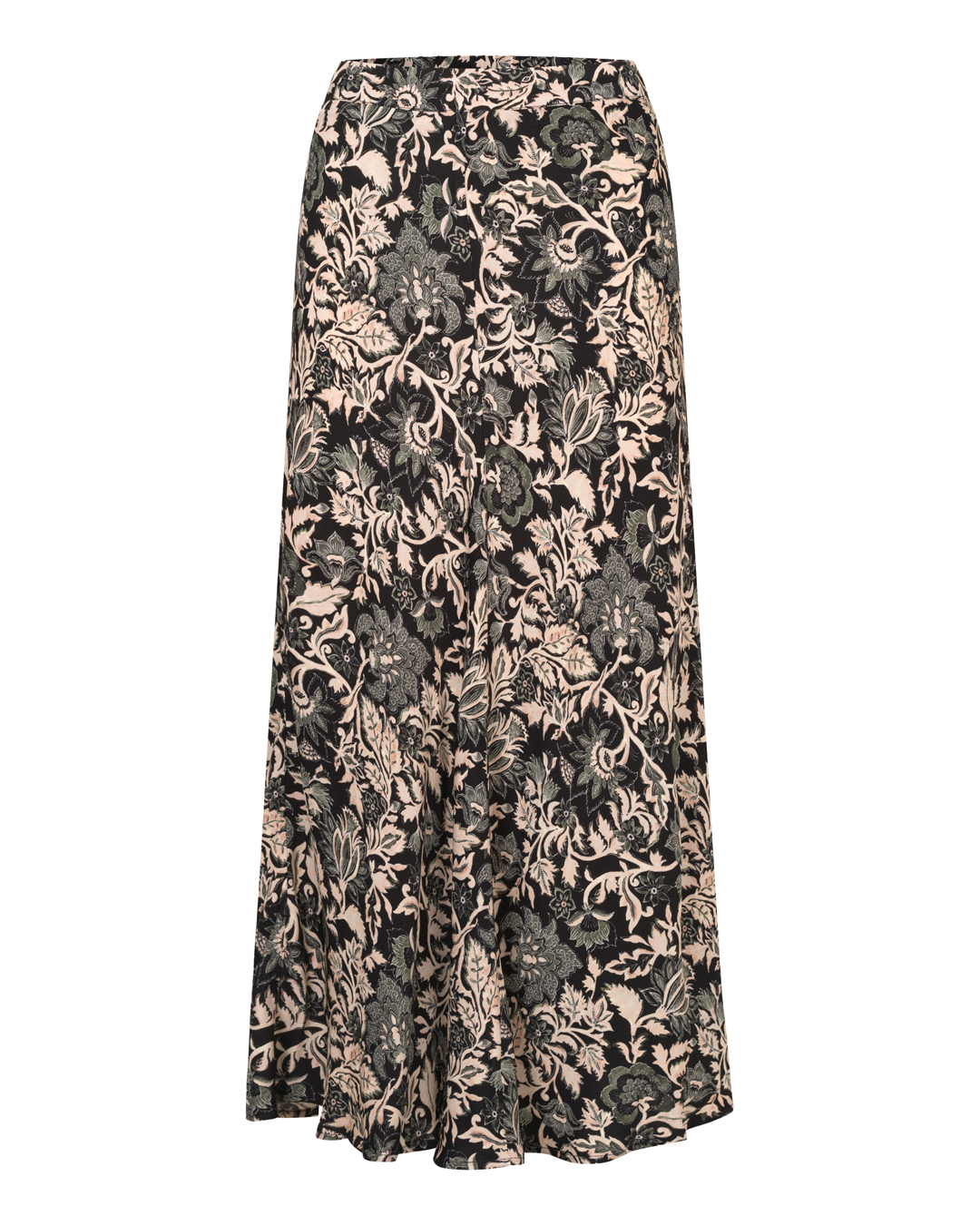 Kjol Kela mönstrad svart/beige/grått - 5