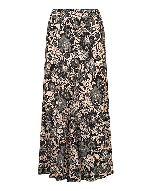 Kjol Kela mönstrad svart/beige/grått - 5