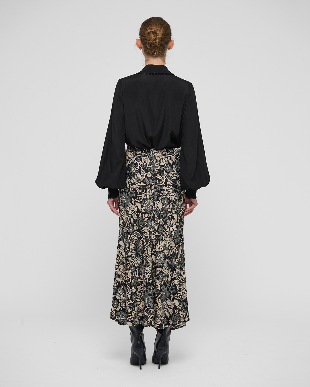 Kjol Kela mönstrad svart/beige/grått - 2