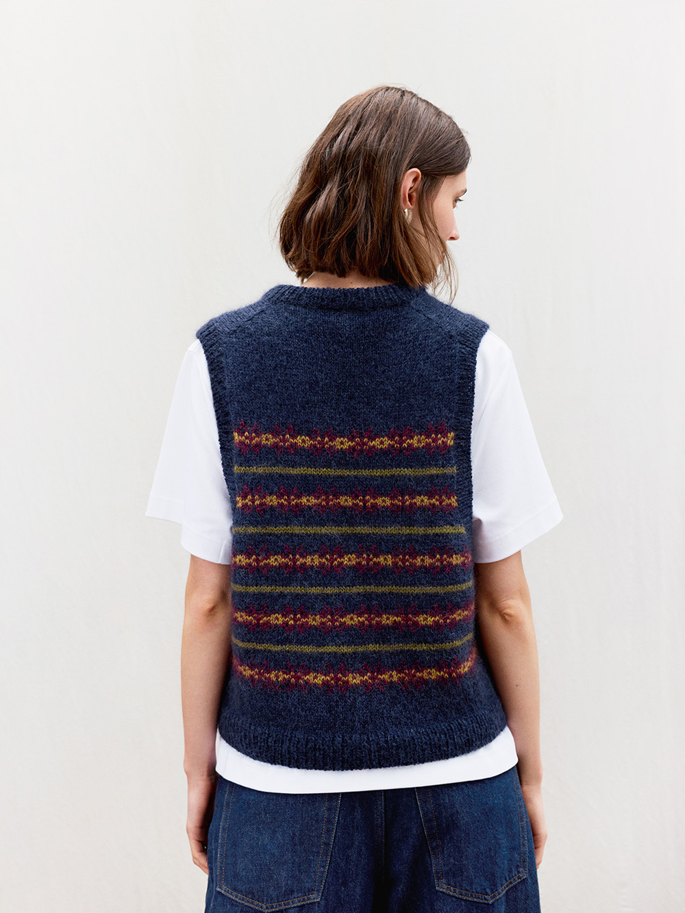 Sandnes Holly Slipover 2606_12 (21 m flerfärgsstick st 4,0) - 3