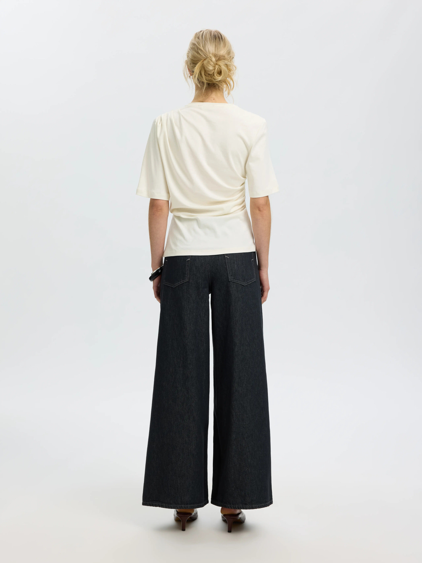SLWTAJ LIGHT TWIST TEE NOOS Egret - 3