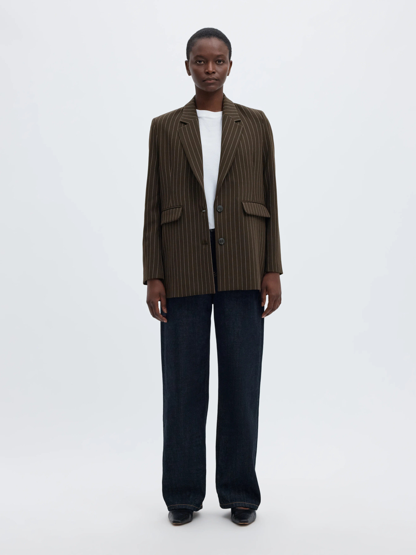 SLWRITA LS RELAXED BLAZER PIN STRI NOOS Delicioso PINSTRIPE - 4