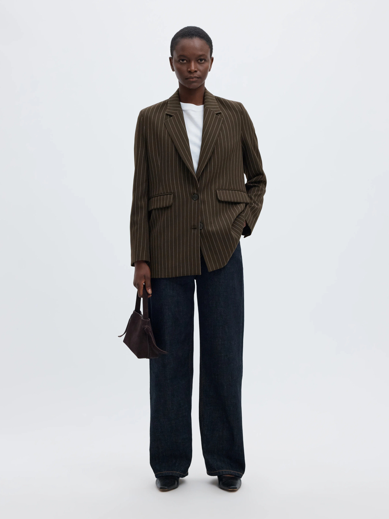 SLWRITA LS RELAXED BLAZER PIN STRI NOOS Delicioso PINSTRIPE - 3