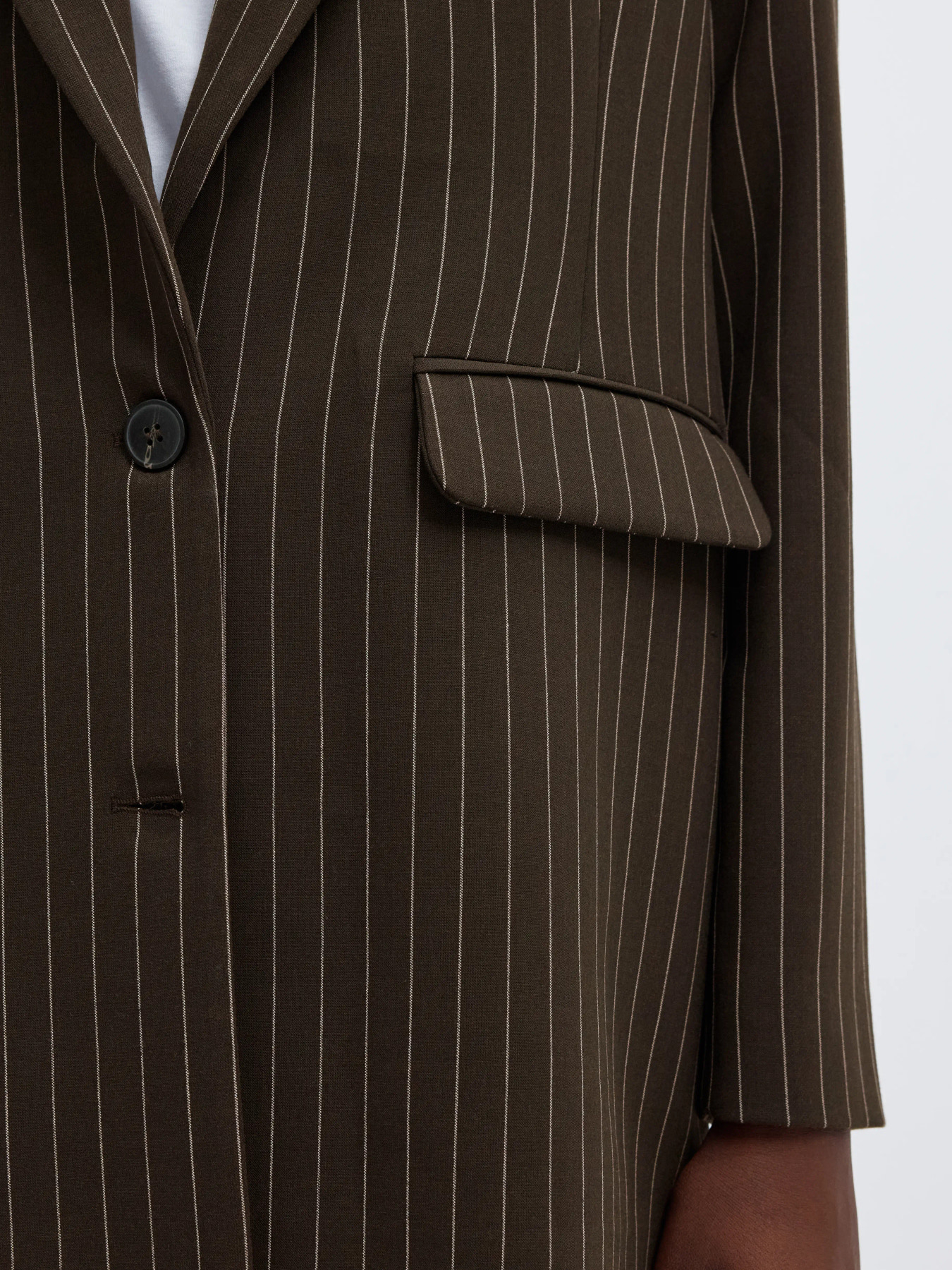 SLWRITA LS RELAXED BLAZER PIN STRI NOOS Delicioso PINSTRIPE - 5