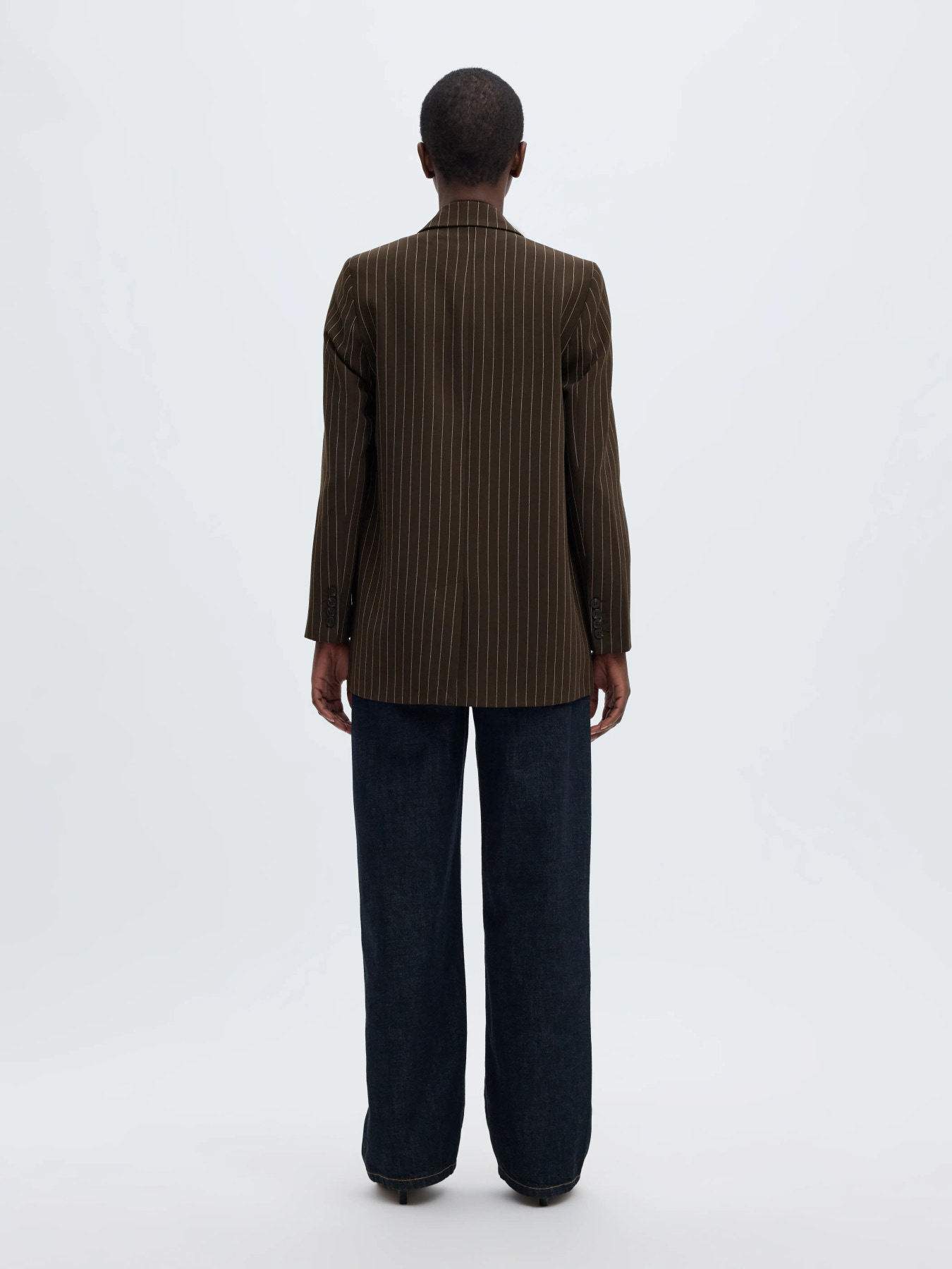 SLWRITA LS RELAXED BLAZER PIN STRI NOOS Delicioso PINSTRIPE - 6