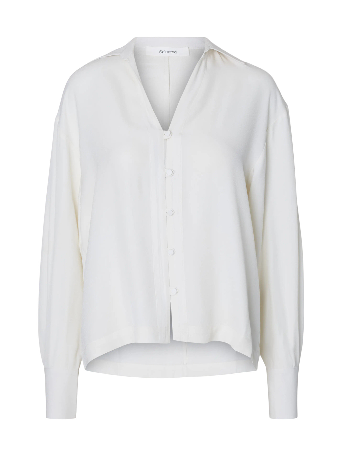 SLWSOLER RELAXED LS SHIRT Egret