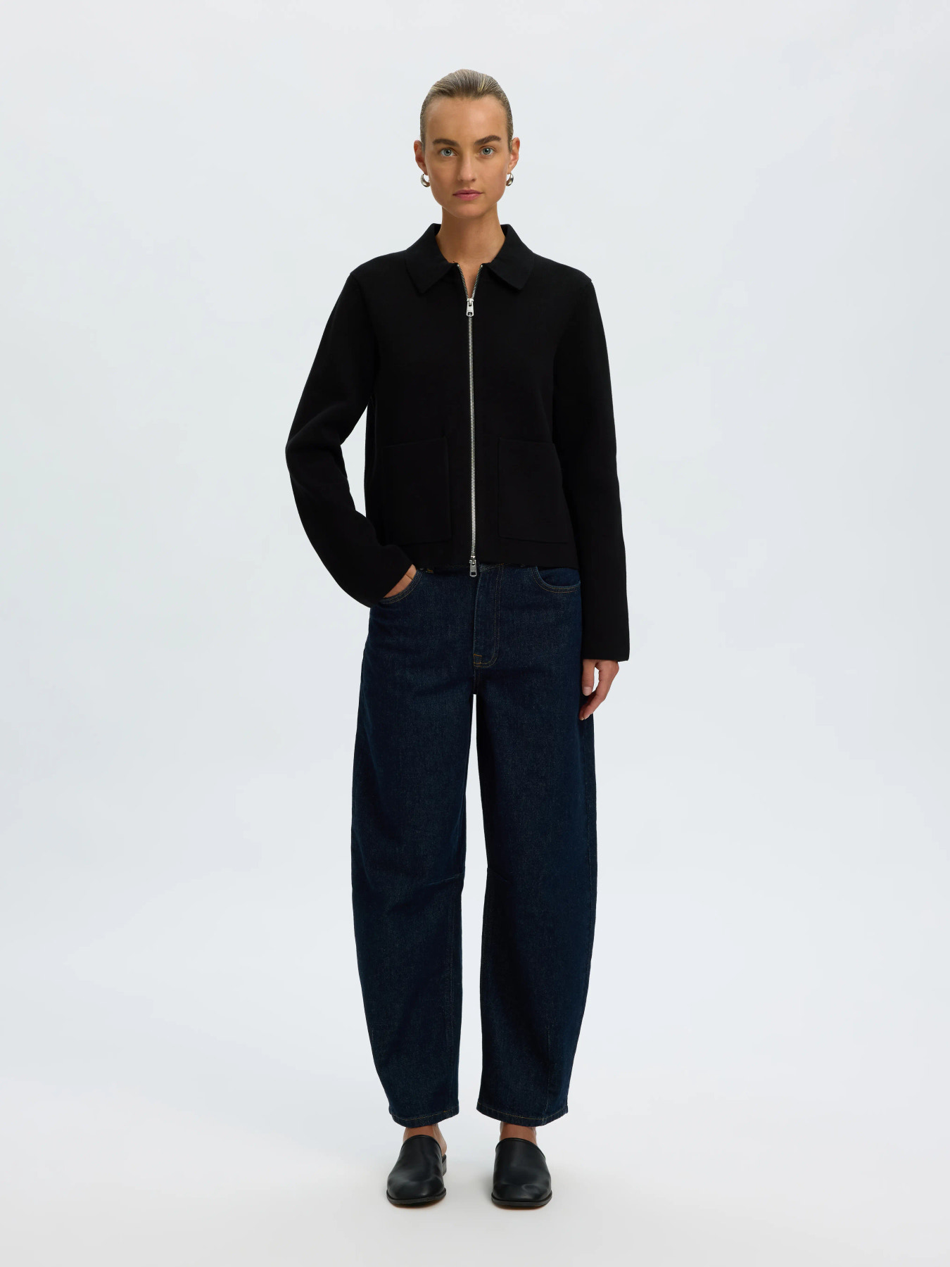 SLWMIKA LS KNIT CARDIGAN Black - 6
