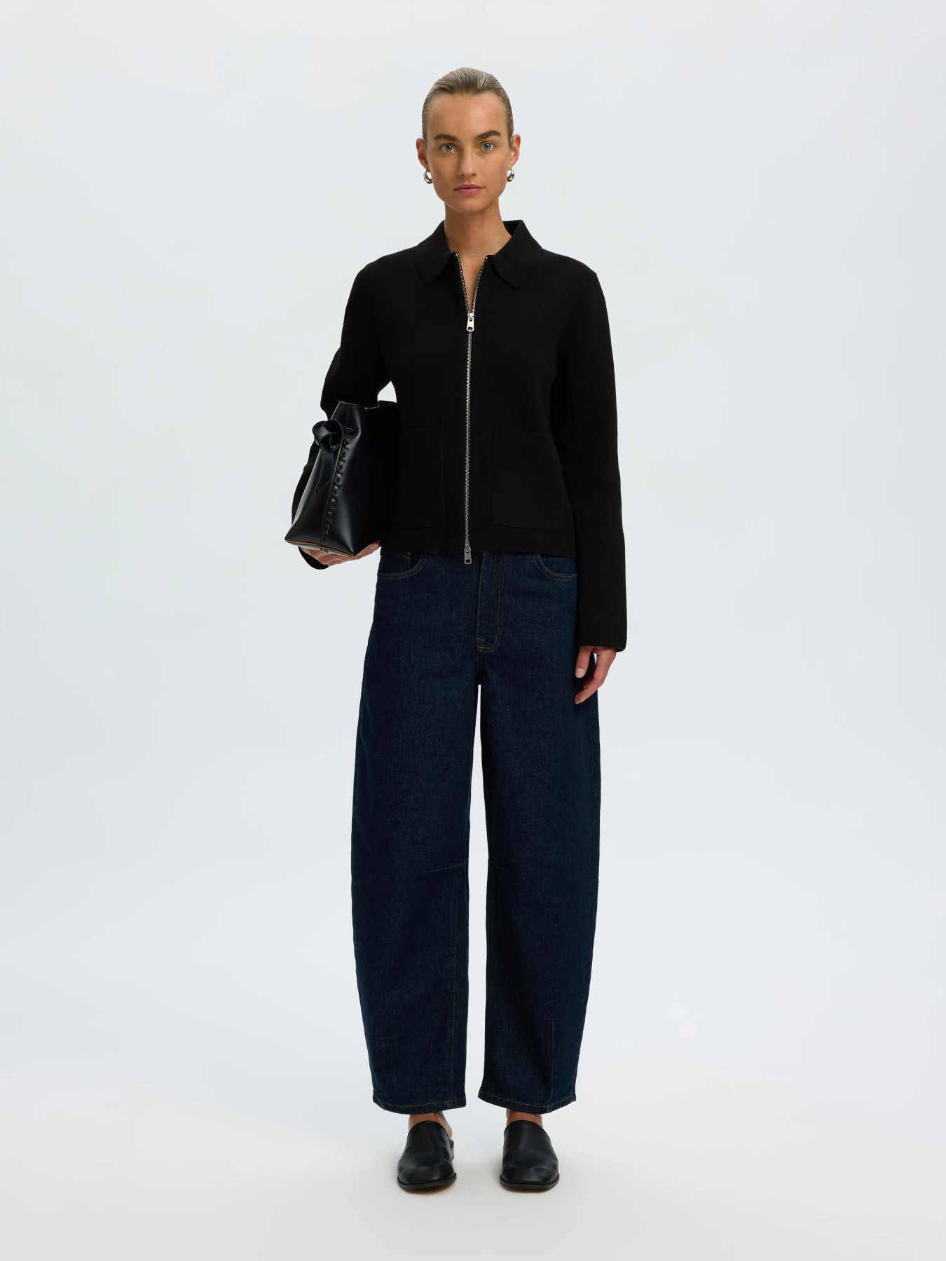 SLWMIKA LS KNIT CARDIGAN Black - 4