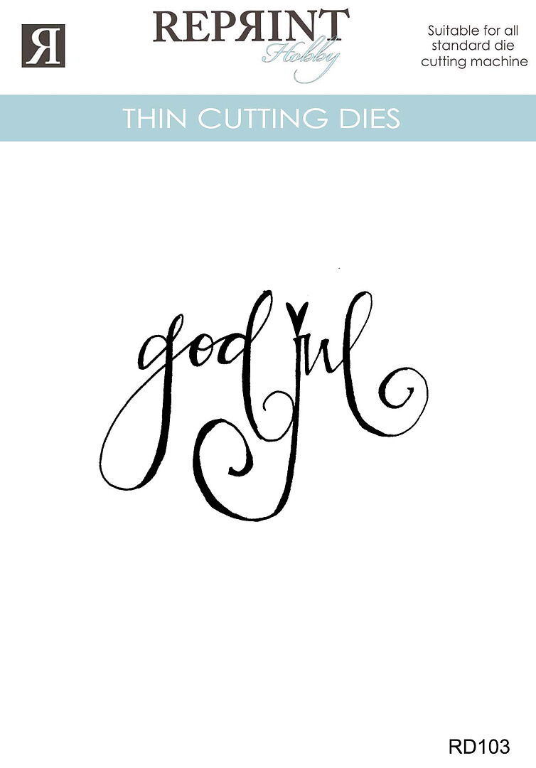 Reprint - Dies -  Cozy Christmas God Jul