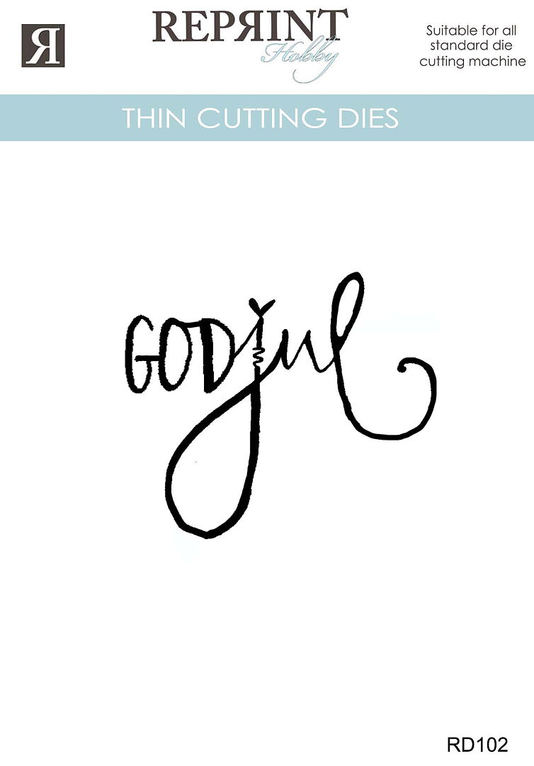 Reprint - Dies -  Cozy Christmas God Jul