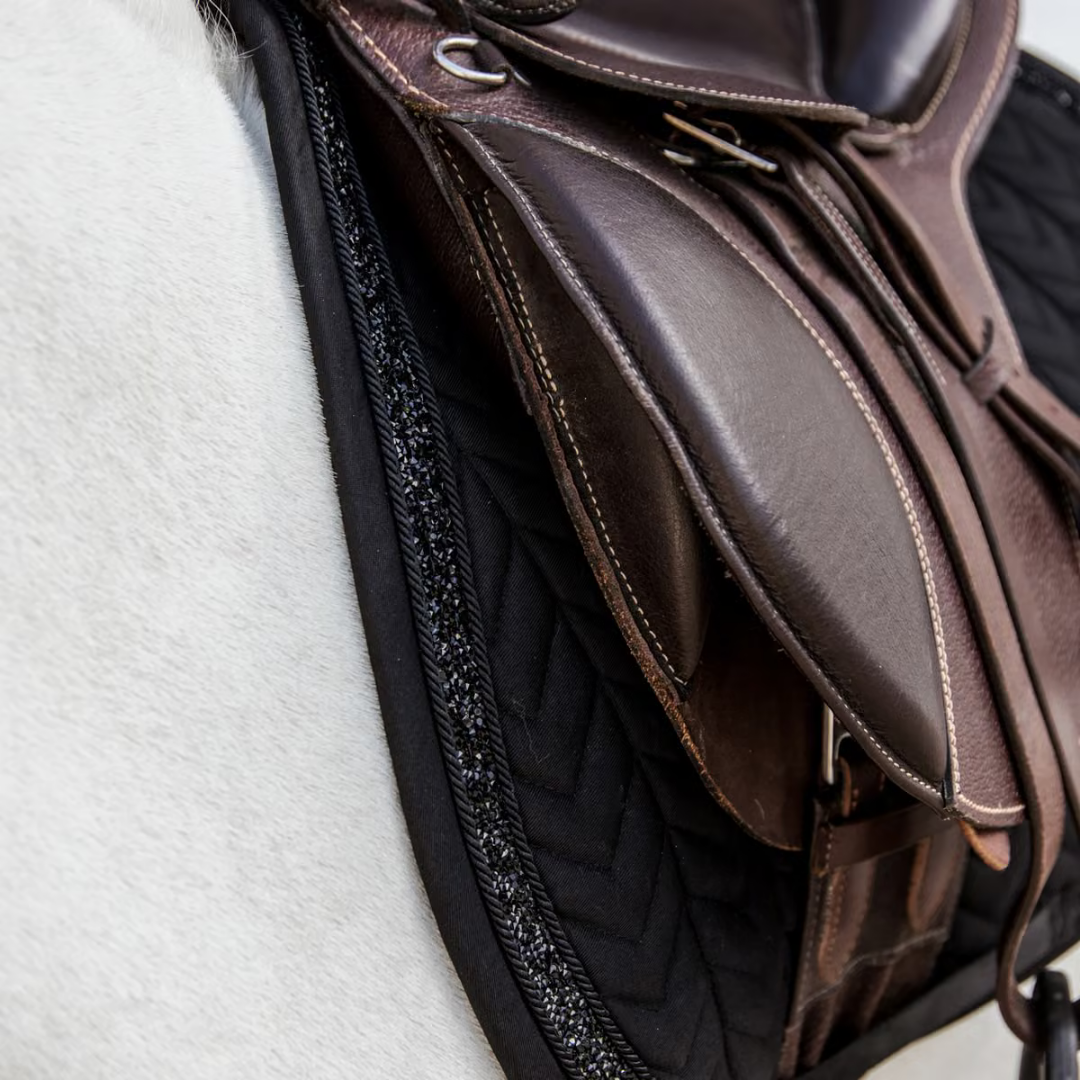 KENTUCKY SADDLE PAD GLITTER STONE JUMPING - BLACK - 3